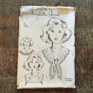 Lace Collars by Elizabeth Anne Ladies Vintage Sewing Pattern Victorian UNCUT